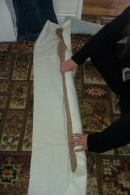 Making a draft excluder from scrap