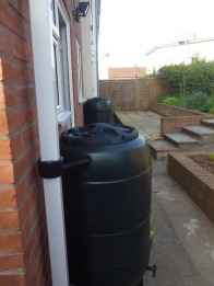 Water butts on the house