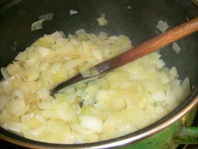 frying onions