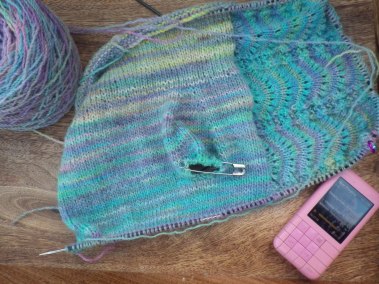 Knitting and an audio book
